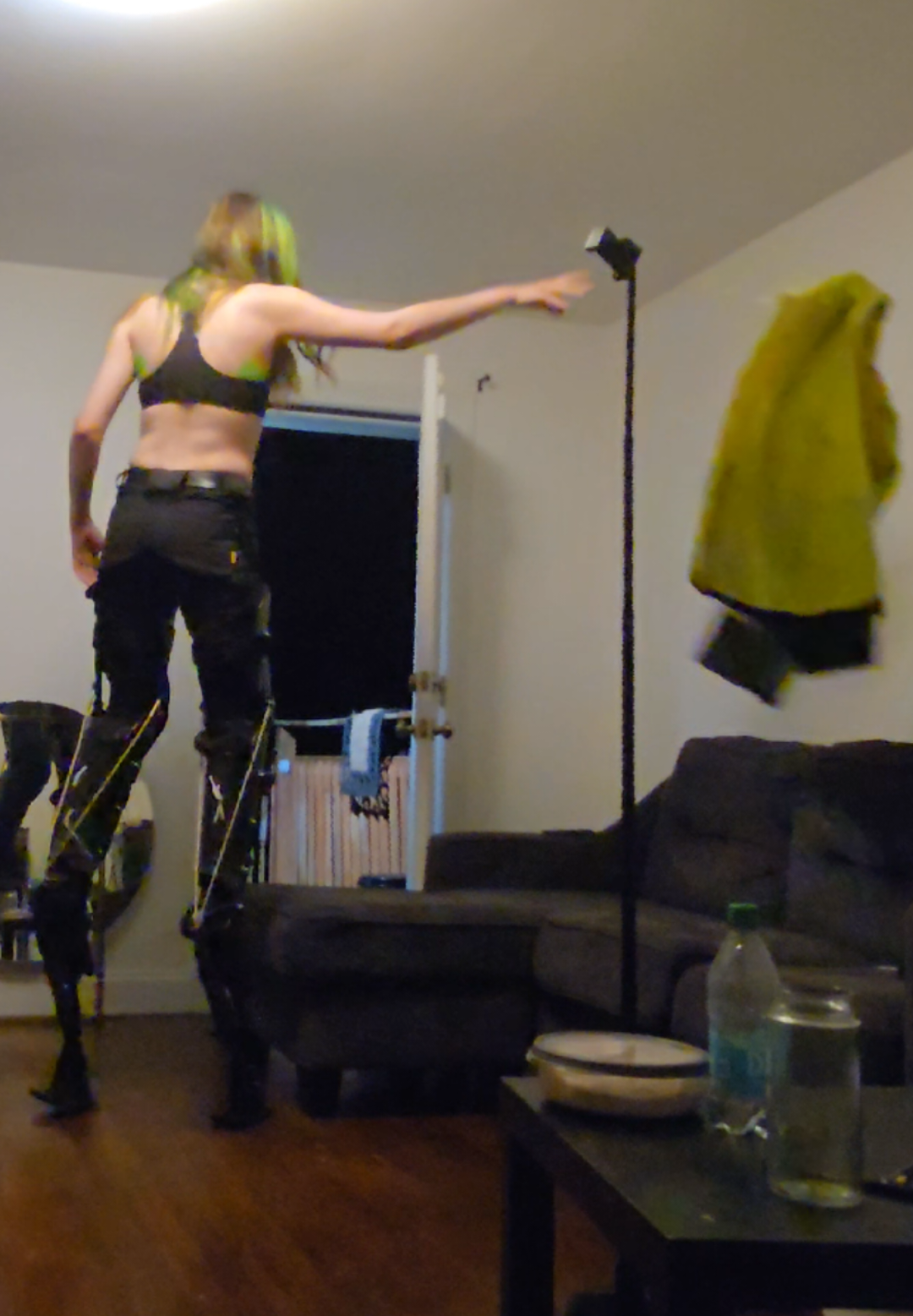 long day #stiltwalker #digitigradestilts #digilegs #digileg #digitigrade #stilts 