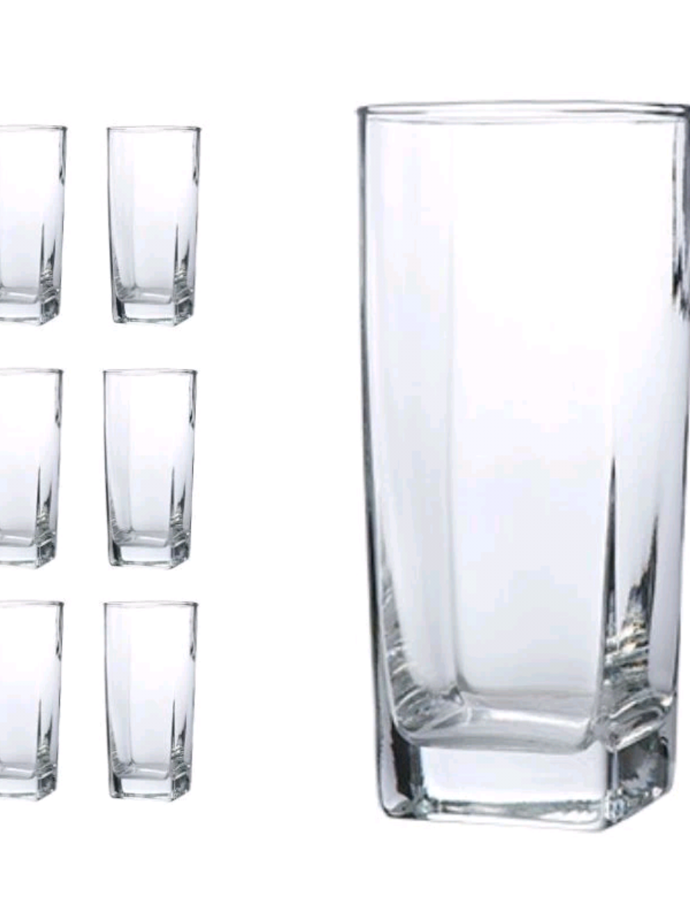Jogo De 12 Copos Vidro Bali Quadrado Luxo Transparente 320ml  #jogodecopos #copodevidro #cozinha #utensilios #tiktokshopcrossborder_seasales #tiktokshop #vendasonline #tiktokviral #