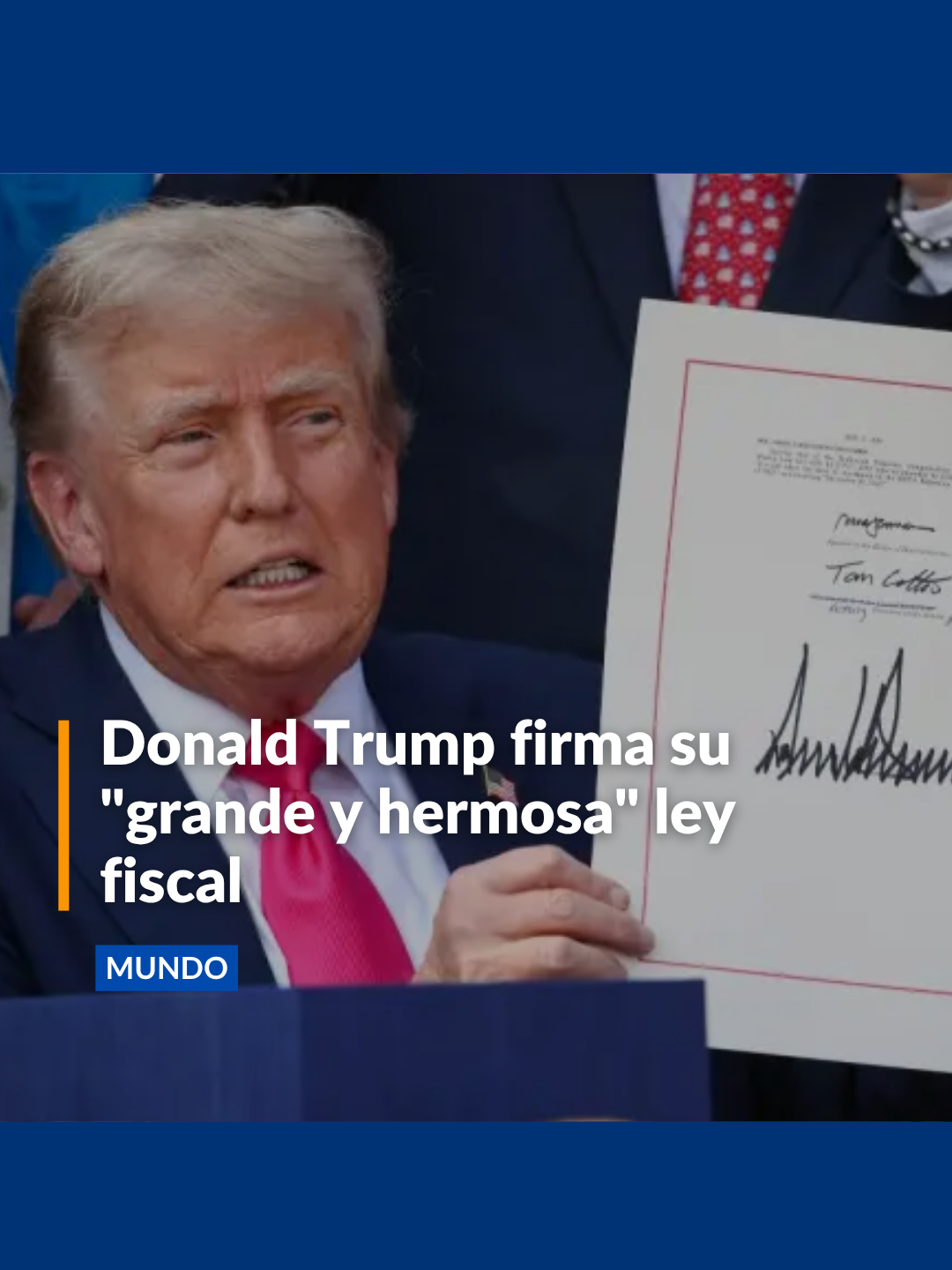 #Mundo | En el Día de la Independencia de Estados Unidos, el presidente Donald Trump promulgó su emblemática ley fiscal que llamó “grande y hermosa”. ¿Qué plantea esta normativa? Más en noticiascaracol.com