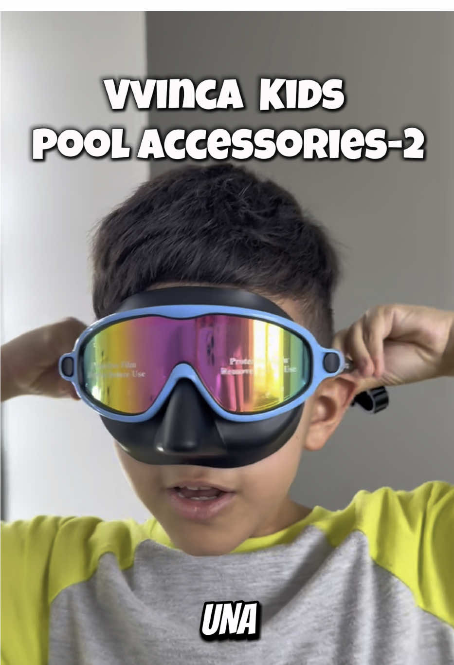 Vvinca Kids pool accessories-2 The perfect idea for pool season. Kids are going to love it. Goggles with Nose Cover, Wide View Anti Fog UV Anti Shattered Lens for Kids 3-6/6-15 #goggleskid #kids #poolseason #poolaccessories #dealsforyourdays #tiktokshopcreatorpicks 