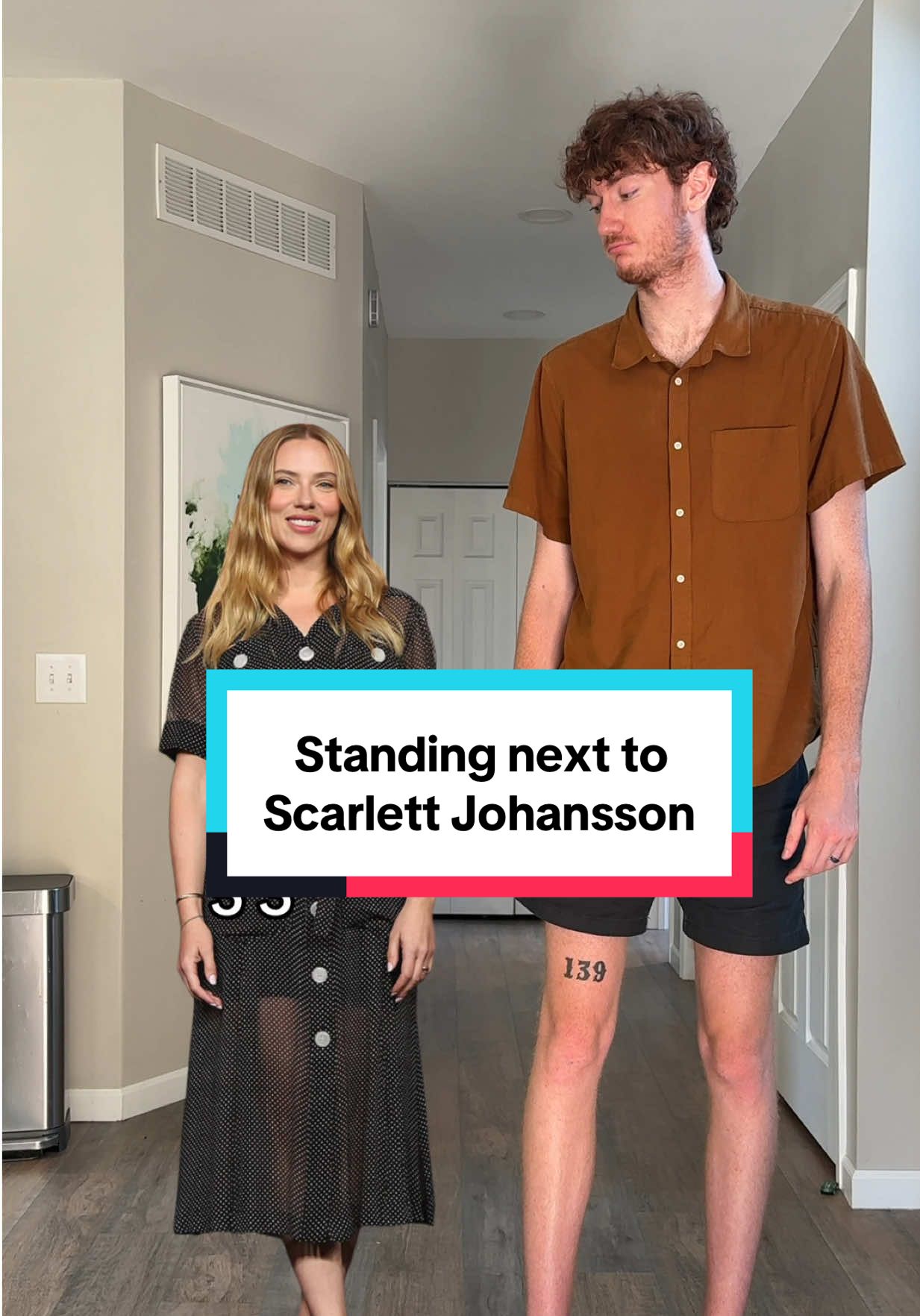 How tall is Scarlett Johansson #tall #short 