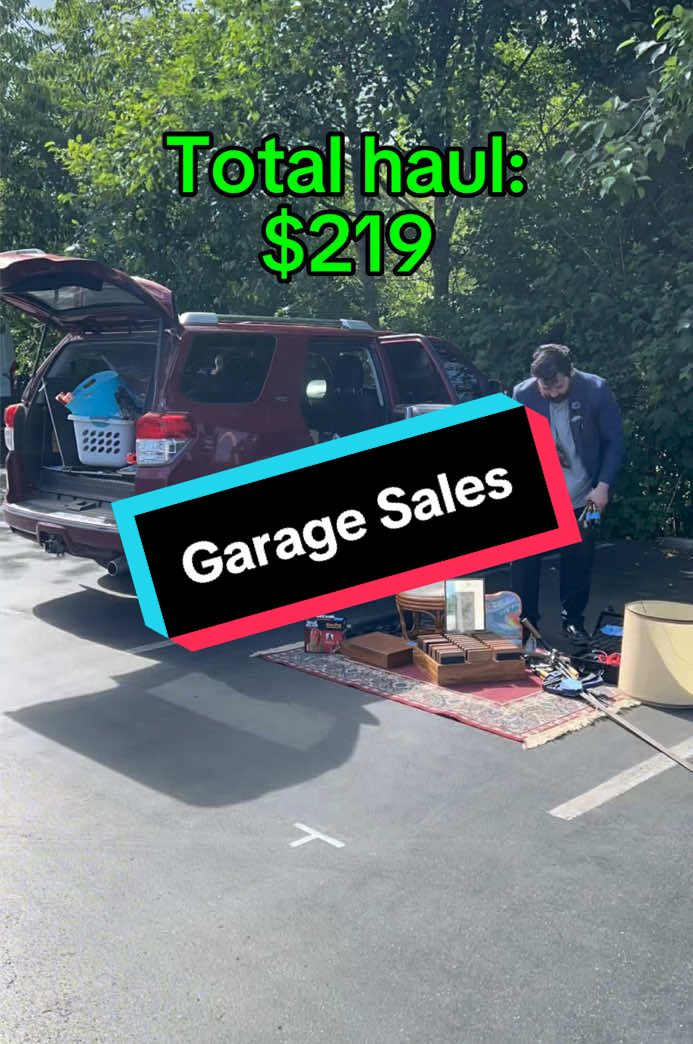 What a haul!!! We found all sorts of cool stuff from the Bellingham garage sales. Nothing HUGE, but a lot of cool pieces!