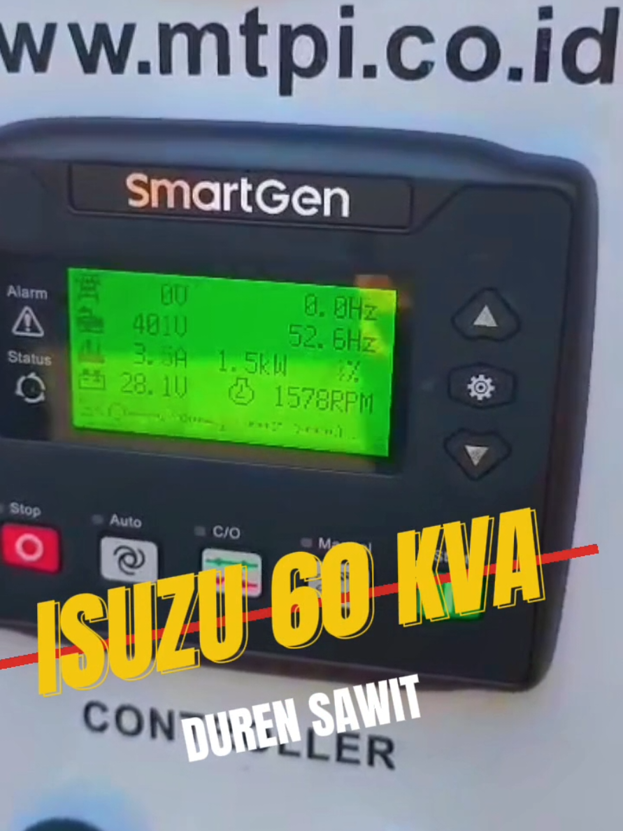 READY TO SHIPING ISUZU 60 KVA, DUREN SAWIT. #generatorset #genset #mantap #instalasi #service 