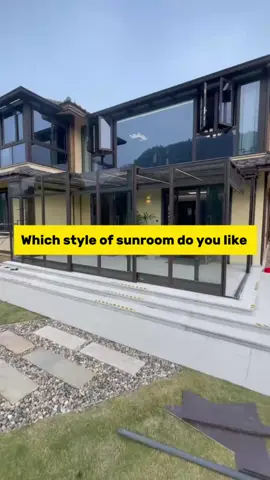 Which style of sunroom do you like? #sunroom #tinyhouse #outdoorliving #homedecor #backyard #sliding #deck #America #Canada #Australia #Europe #retractable #garden #Outdoors #fyp #foryou 