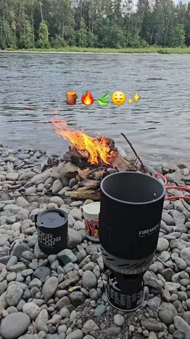 #bonfire #peaceful #nature #river #coffee #Outdoors #pnw #seattle #fypシ #fy #parati 