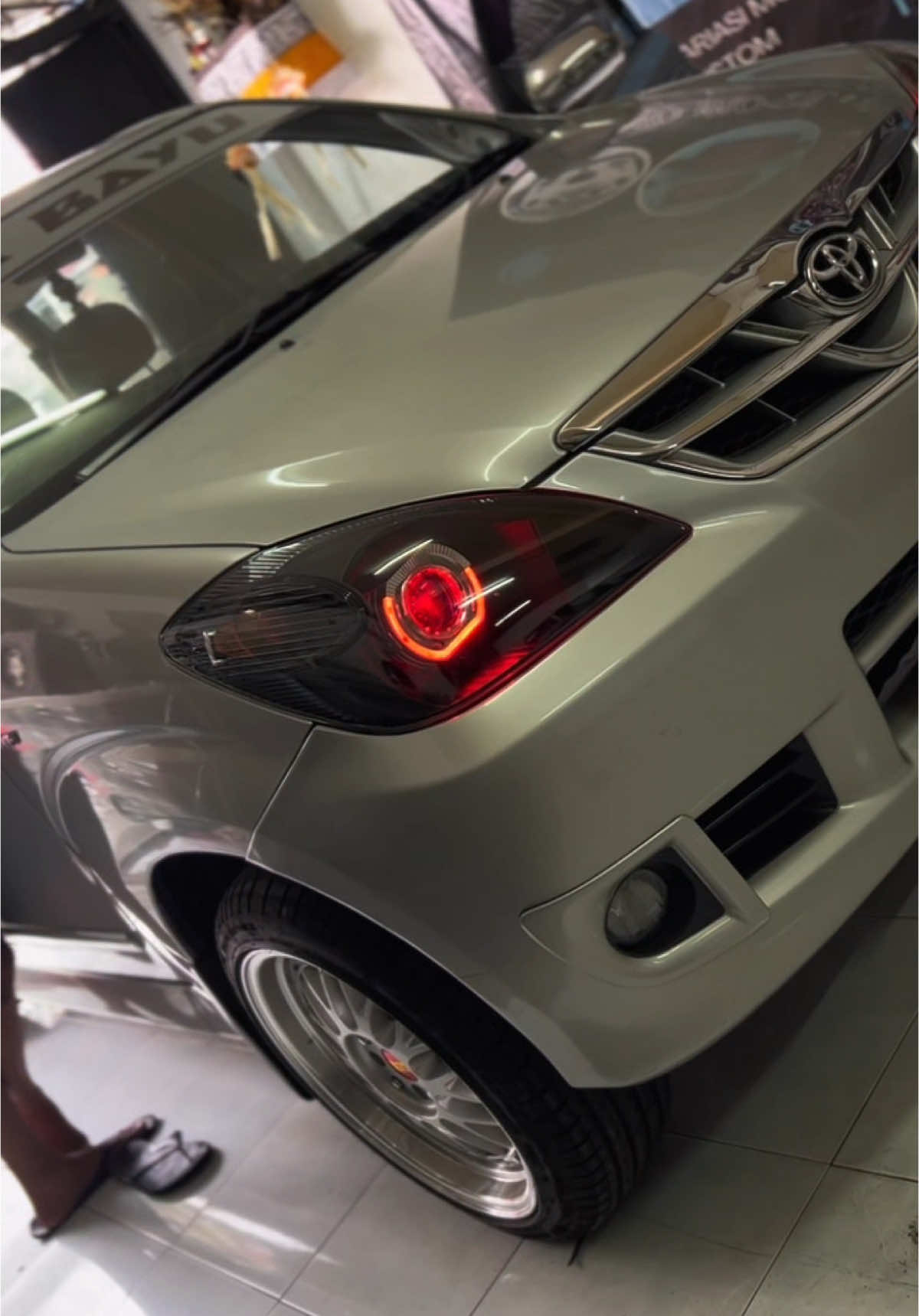 Custom Biled projector 3 inch 50/60 watt flat cutoff ,black housing & nano burn coating✅ #biled #lampumobil #biledprojector #modifikasimobil #avanza #eccossoriesaudio #bali #audiomobil 