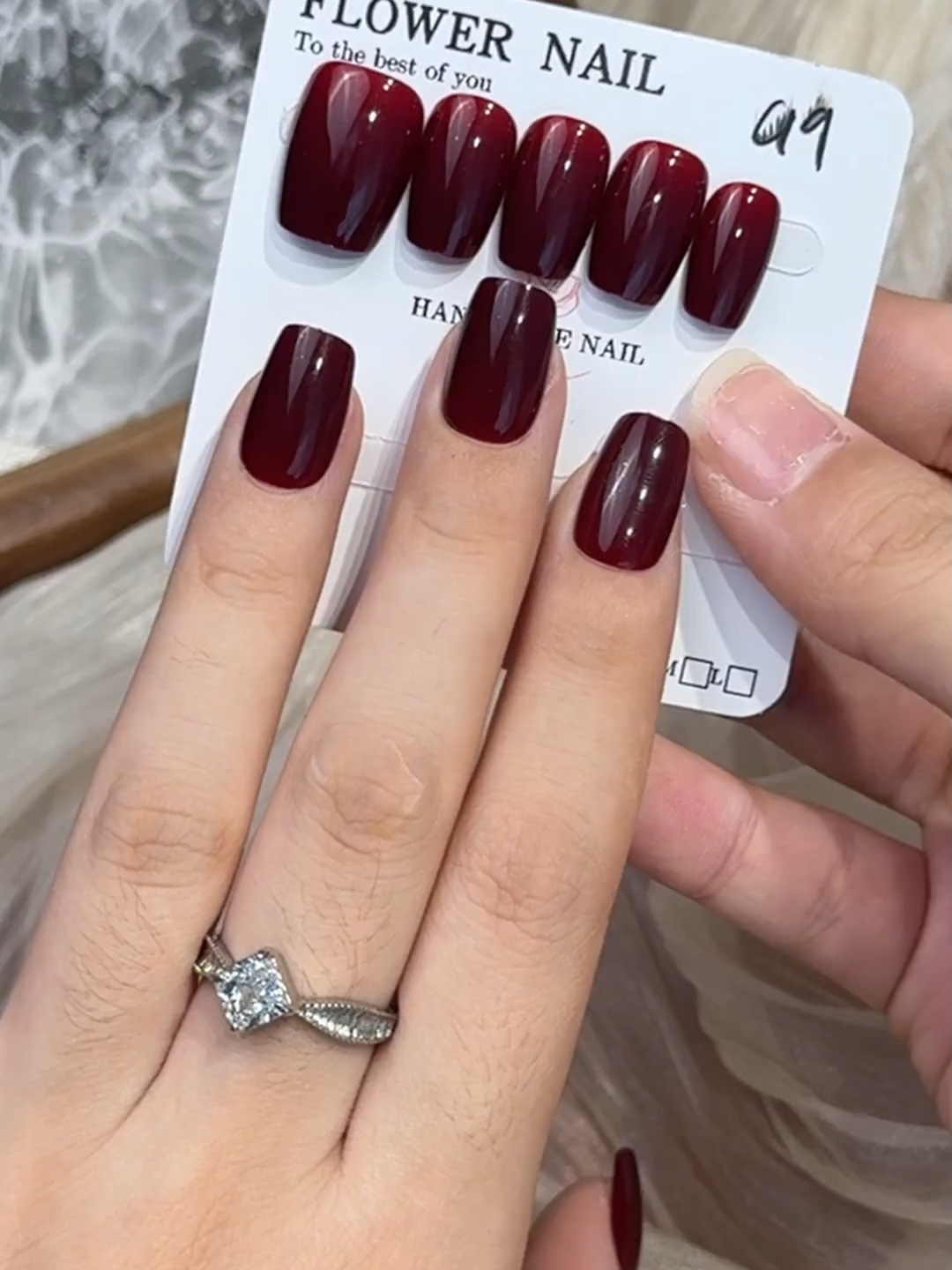 5-min get movie-star aura#nails #naildesigns #pressonnails #rednails