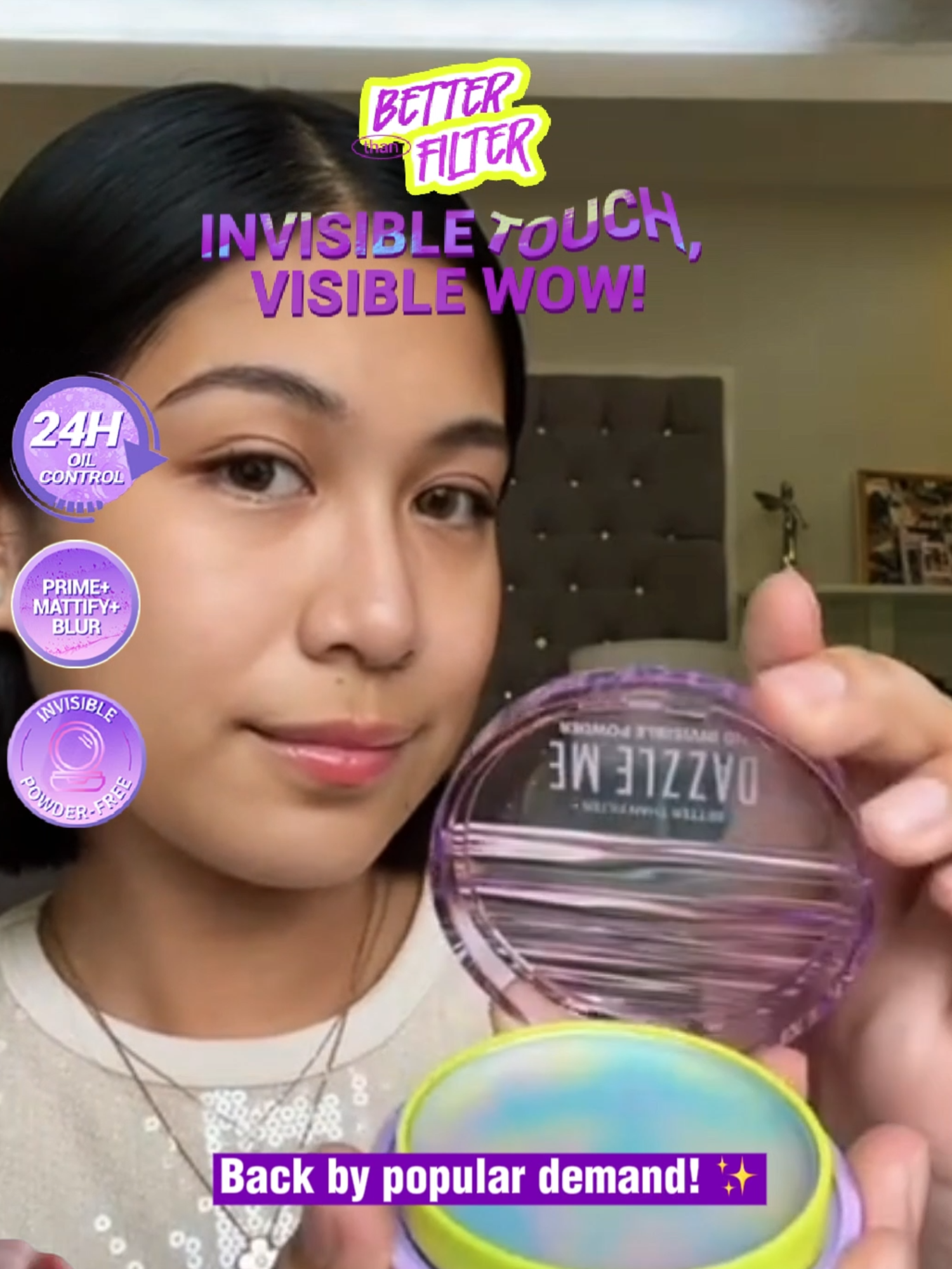 Back by popular demand! ✨ The Dazzle Me HD Invisible Powder is finally RESTOCKED! 🫶 Blur, set, and stay fresh all day with your fave shine-control essential. Grab yours before it’s gone (again)! 💨 #dazzlemeph #dazzlemebeauty #dazzleme  #DazzleMePH #HDInvisiblePowder #FlawlessAllDay #RestockedAndReady #tiktokviral #makeupbudolph #xybca #budolfinds #tiktokfindsph_ #MakeupRoutine #invisible