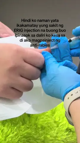 Hindi ko naman yata ikakamatay yung sakit ng ERIG injection kesa sa di ako magpainject ng anti-rabies. #fyp #antirabies 