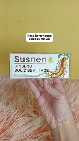 Ginseng ini dibuat dalam bentuk serbuk supaya senang dibancuh dan diminum.. #ginseng #serbukginseng #susnen #susnenginsengsolidbeverage #ginsengsolid #minumanginseng 