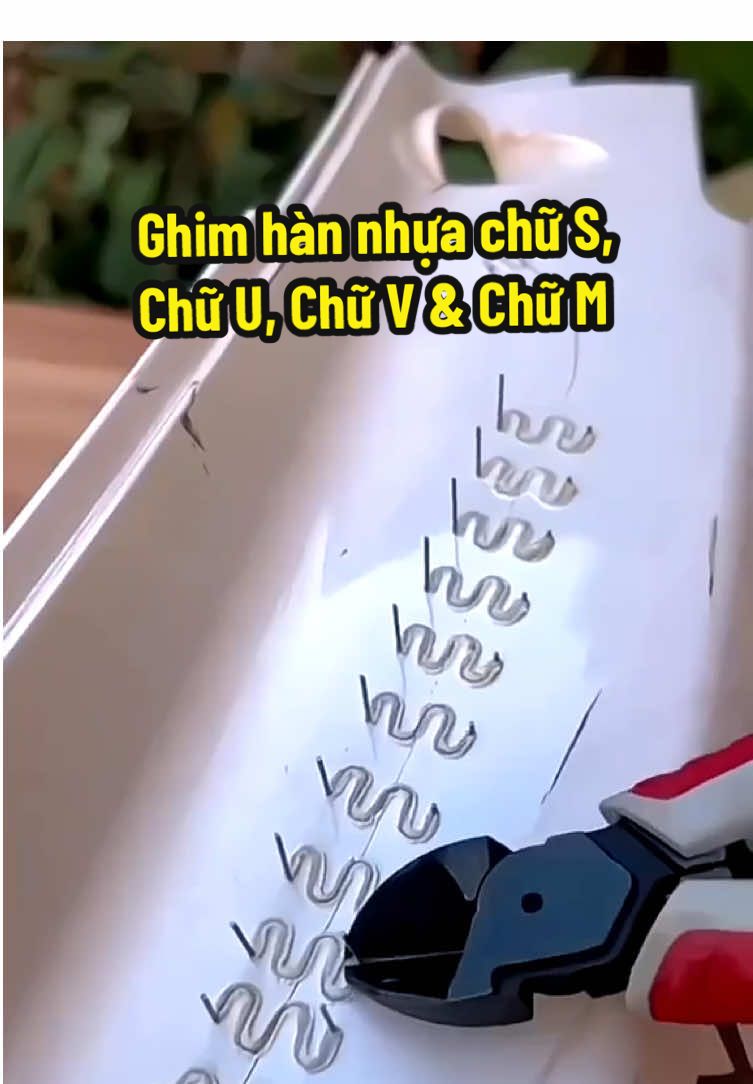 Ghim hàn nhựa 4 loại chữ S 0.8mm, chữ U 0.8mm, chữ V 0.8mm & chữ M 0.6mm #mayhannhua #ghimhannhua #suachuaoto #dungcu 