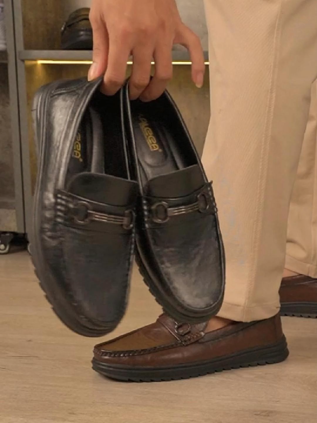 Phần 58 - Giày lười nam is96 - Da bò thật 100% - size: 38 - 43