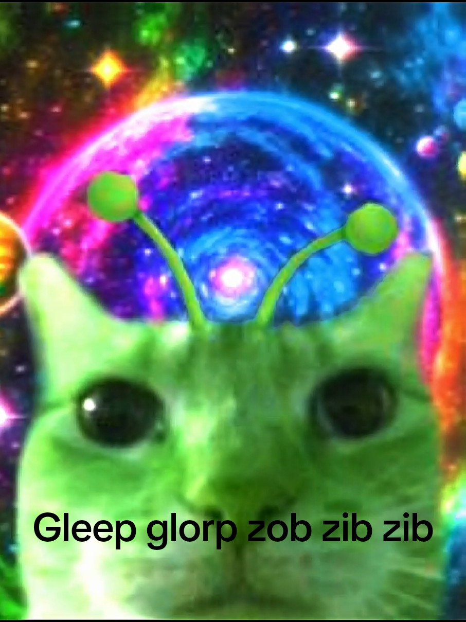 gleep glorp zib zib zib.  #glorp #catsoftiktok #meme #edit #fypシ゚viral 