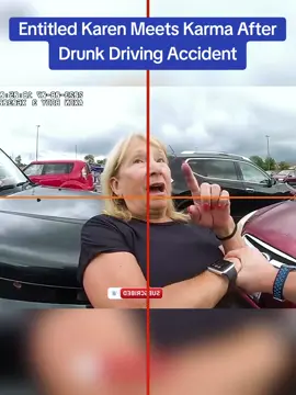 Entitled Karen Meets Karma After Drunk Driving Accident #cops #copsoftiktok 