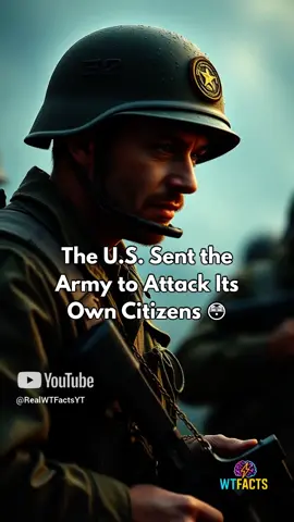 When America Invaded... America?! 😳 #WTFacts #wtfhistory #usmilitary #greatdepression
