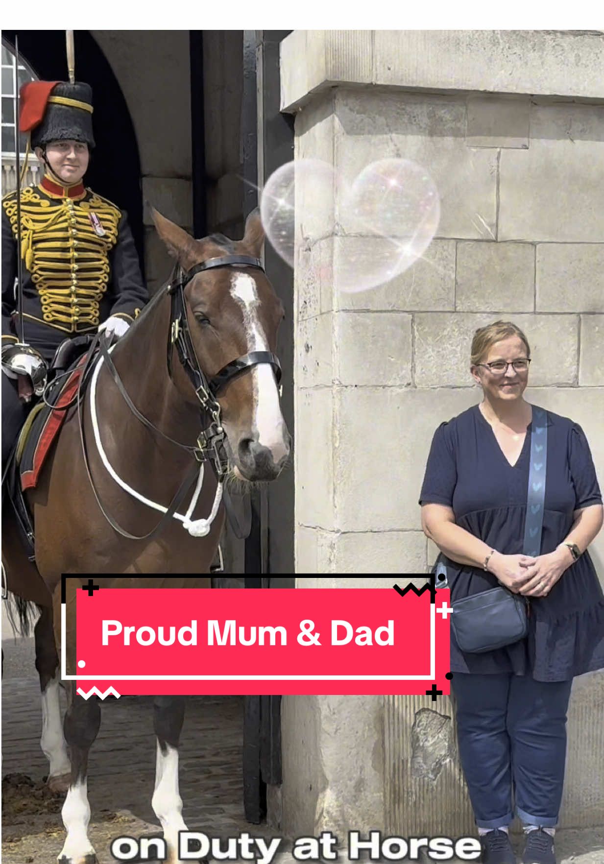 So Proud!! Mum and Dad Visit their Daughter on duty at Horse Guards London. #tiktok #fyp 