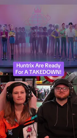 Huntrix is ready for a TAKEDOWN!! Part of KPOP DEMON HUNTERS Reaction! #kpop #kpopdemonhunters #netflix #animation #movies #moviereaction #reaction #newyork #movietok 