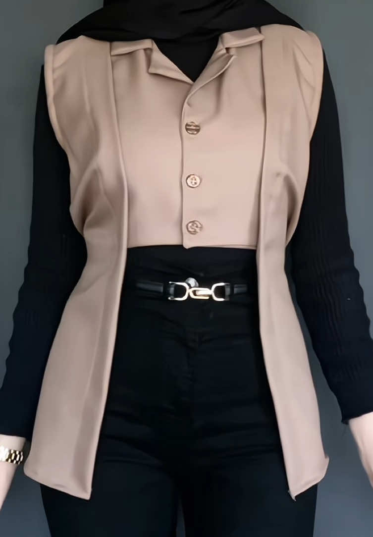 Vest cakep yang bikin makin keliatan elegant🫶🏻💗#outfitcewek #outfitideas 