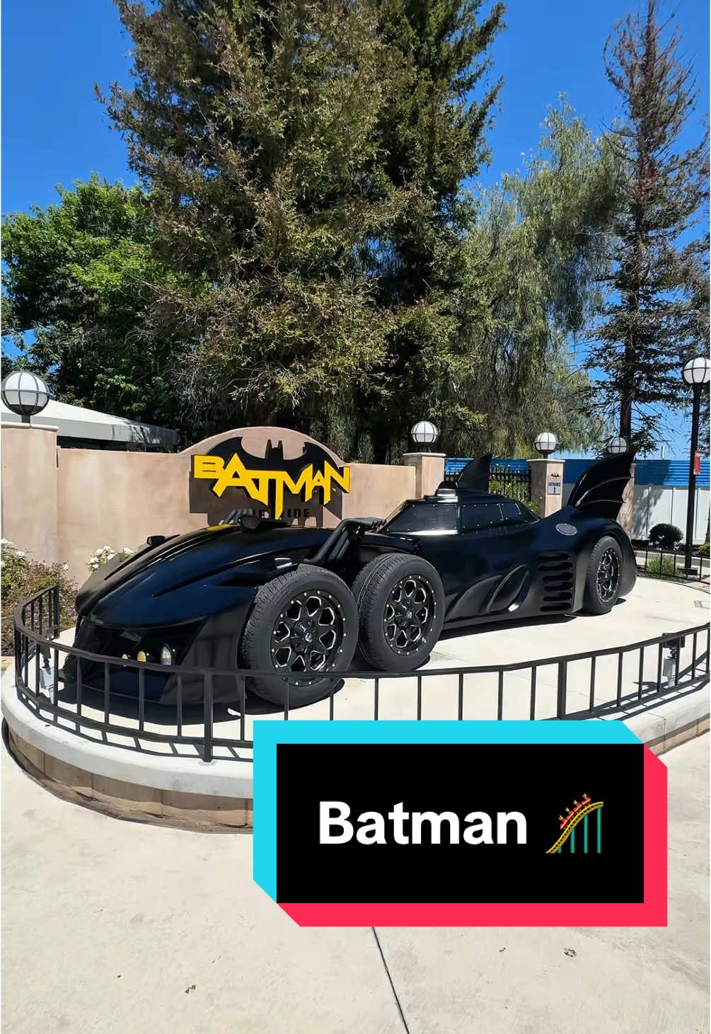 T’as déjà fait une attraction Batman ? 🤩🦇 #batman #coster #sixflags #themepark 