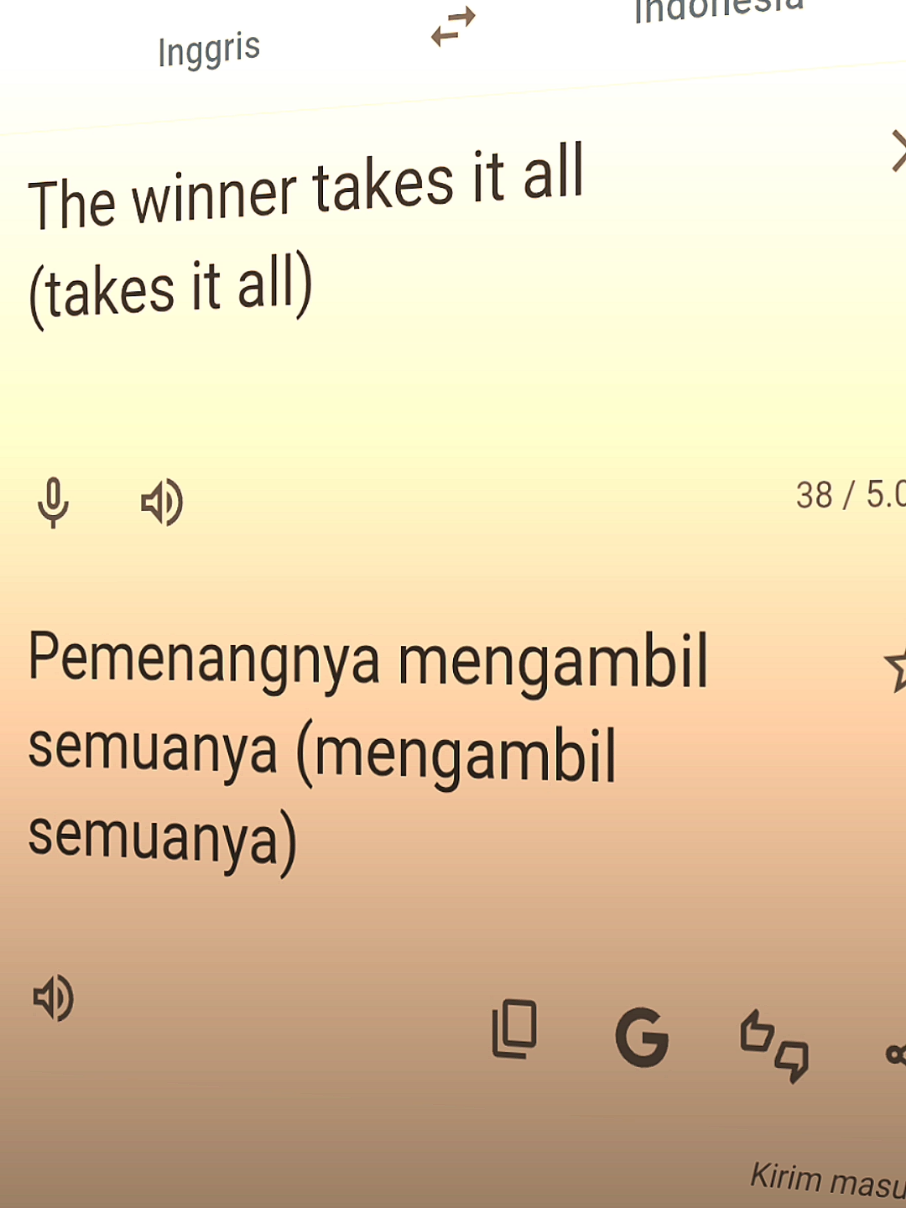 pemenang mengambil semuanya.  #thewinnertakesitall #abba #ABBA #gyp #lirikgoogle 