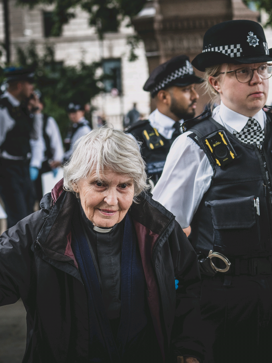83 year old priest was one of 27 senior activists arrested in London today London photography #london #uk #sonyalpha #photojournalism #streetphotography #travelphotography #travel #sony  #art #creative #CapCut 