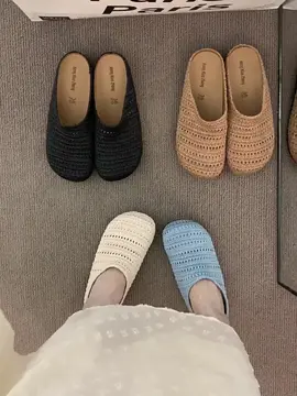 STOMPION Korean Flat Sandals for Women 🩴🌸 Casual Half Shoes — Comfy Summer Slippers for Girls & Women #women #sandals #flatslippers #koreanstyle #halfsandals #casual #Summer #footwear #girls #fashion #comfortable #dailywear #style #trending #fyp #tiktokshop #ontrending #bestoftiktokph #chic
