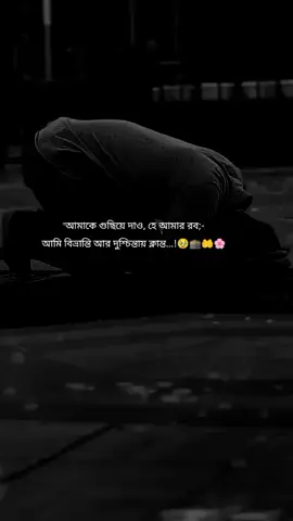 আল্লাহ আমাকে পথ দেখাও। 🤲🌸 #fyp #foryou 