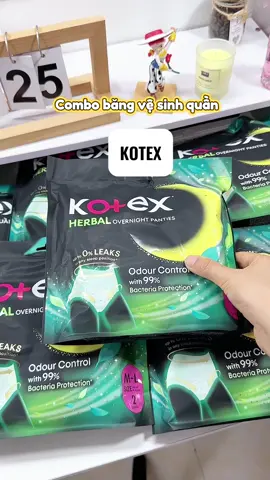 Combo 8 gói băng vệ sinh quần Kotex #AnTamVuiSam #NguoiTieuDung #MinhBach_TrachNhiem #TuHaoHangViet #kotex #bangvesinh #bangvesinhquan 
