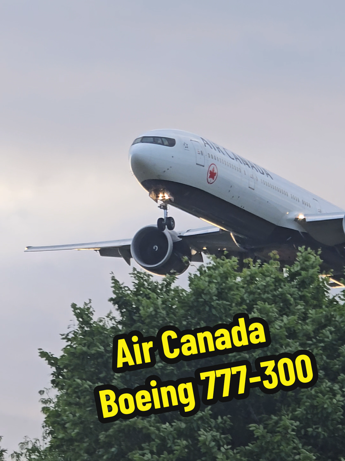 Air Canada Boeing 777-300 ✈️🤩 #boeing777 #boeing #aircanada #aviation #airplane #lhr #b777 