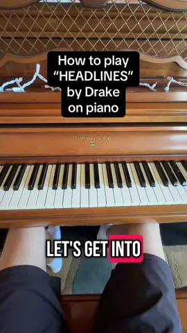 “Headlines” - Drake piano tutorial #drake #piano #headlines #fyp #viral #pianotutorial 