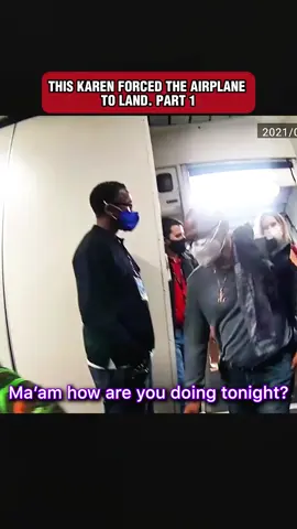 This Karen Forced The Airplane To Land #cops #police #bodycam #fyp #viral 