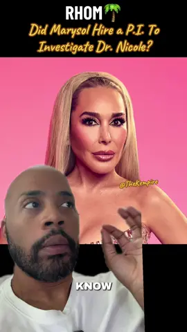 Did Marysol hire a private investigator to investigate Dr. Nicole in order to get elevated to a full housewife?  #rhom #rhomiami #kempire #kempireafterdark #kempiredaily 