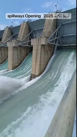 Tarbella dam spillway’s opening 2025 @Malak Ateeq🦅 @Malik Masood @Malik Adnan khan 1999 