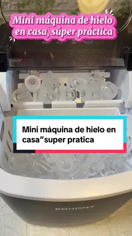 Con esta mini máquina tengo hielo siempre listo para mis bebidas sin estar comprando bolsas ni salir corriendo a la tienda. Súper práctica, ahorra tiempo y dinero. Disponible en el carrito naranja 🛒 #TikTokShop”#MaquinaDeHielo #HieloEnCasa #TikTokShop #IdeasPrácticas #KitchenFinds #HogarPráctico #ComprasTikTok #cosasparaelhogar #