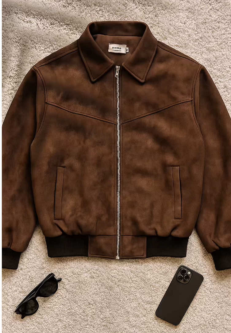 Jacket Cut Boxy Material Suede Jaket Boxy Pria Keren #jaket #boxy #materialgirl #keren #jacket #bismillahfyp #fypシ #viral 