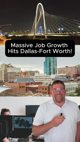 📈 Dallas-Fort Worth just added 46,800 jobs! Healthcare, hospitality, and government are leading the charge — here’s what you need to know if you're job hunting in DFW. Tag someone who needs to see this 👇 #DFWJobs #DallasHiring #TexasEconomy #JobMarketUpdate
