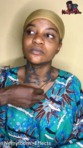 Sfx prosthetic makeup application. 153 years old. #NemytoonsEffects #celebritymakeupartist #filmmaking #hollywood #nollywood  