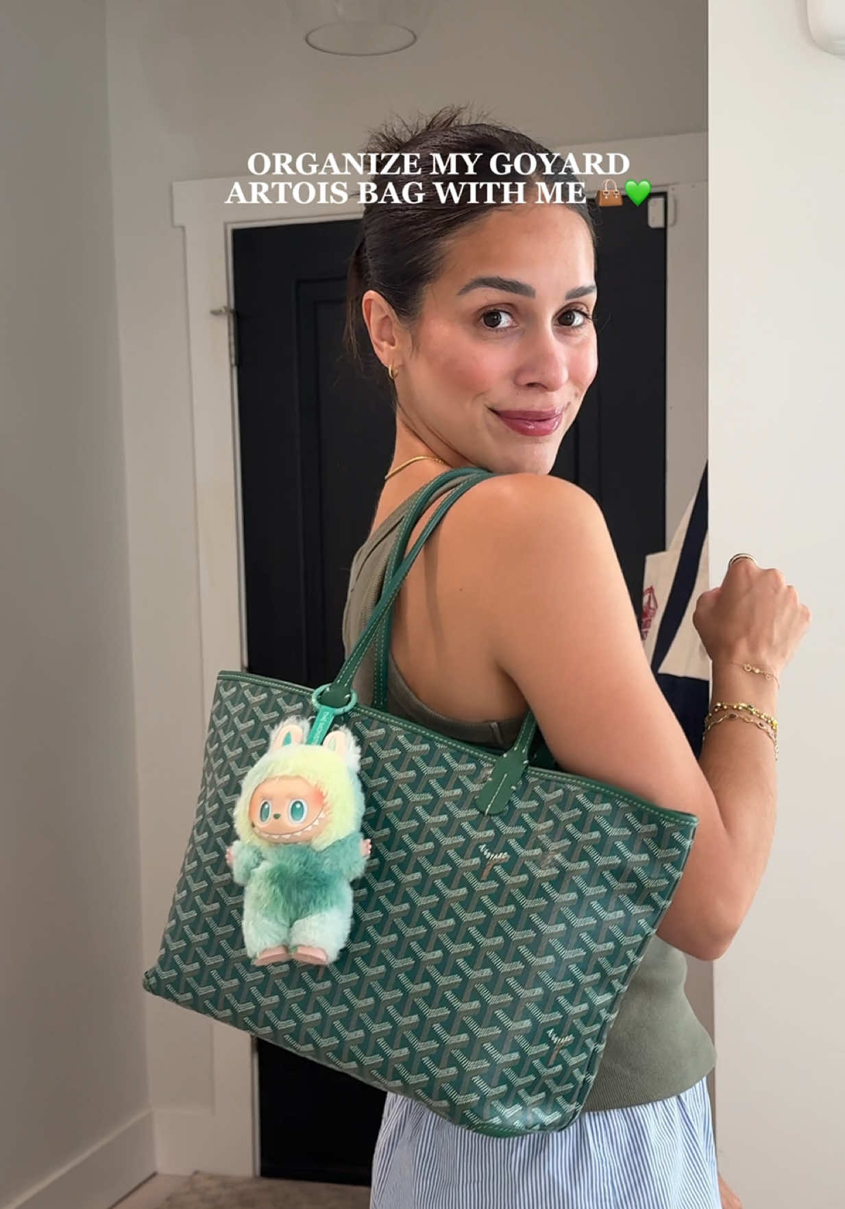 SUCH A HUGE DIFFERENCE AND SO MUCH MORE SPACE 🤩💫✨ #bagorganization #goyardbag #goyardartois #totebag 