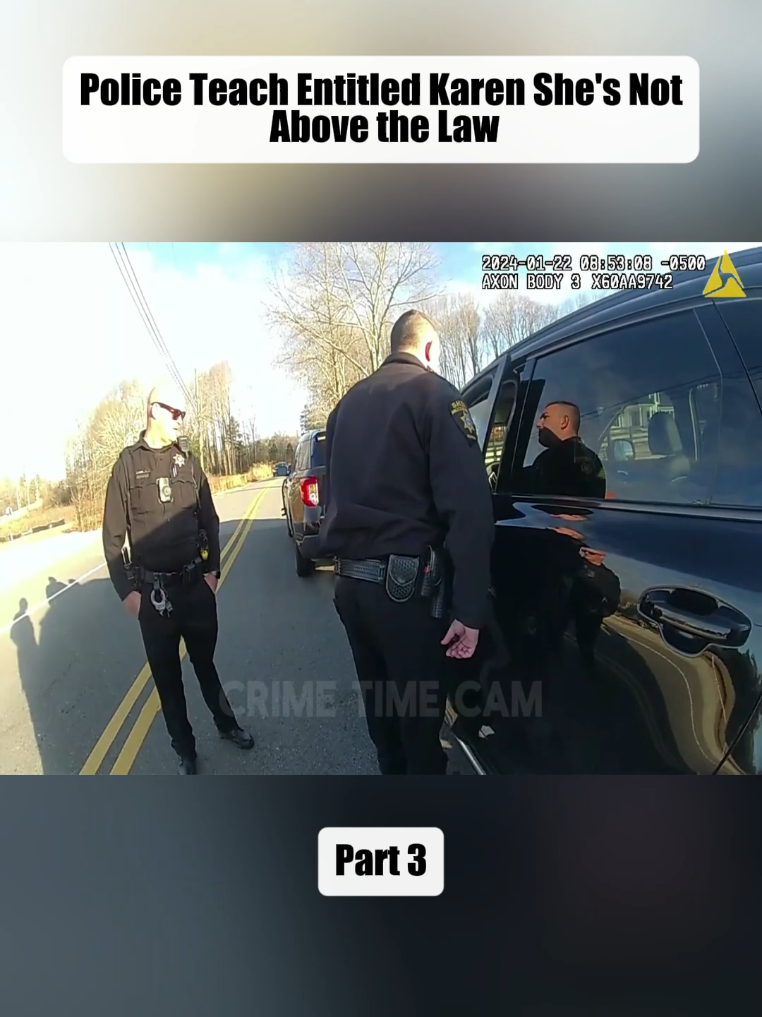 Police Teach Entitled Karen She's Not Above the Law Part 3 #cops #copsoftiktok #copsontiktok #bodycam #police #policeofficer #policeoftiktok #fyp