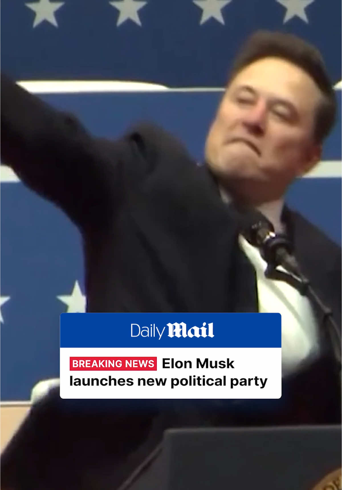 Elon Musk has launched a new political party following his epic fall out with Donald Trump. The former ‘First Buddy’ announced the foundation of the ‘America Party’ on his X social media platform on Saturday. Tap the link for the full story on DailyMail.com. Link in bio. #news #breakingnews #politics #trump #elonmusk 