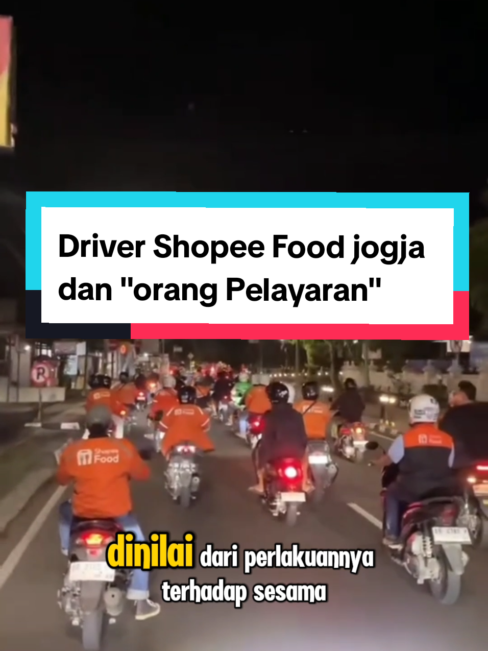Ratusan driver Shopee food jogja turun ke jalan untuk menuntut keadilan dan permintaan maaf dari 