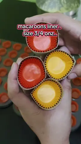 3/4 onz po size ng liner natin for macaroons.. #minicupcakeliner #cupcakeliner