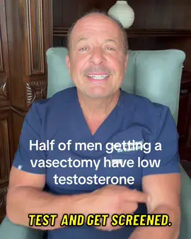 Half of men getting a vasectomy have low testosterone  #menshealth #trt #lowt #testosteronebooster #testosteronetherapy #MentalHealth #vasectomy 