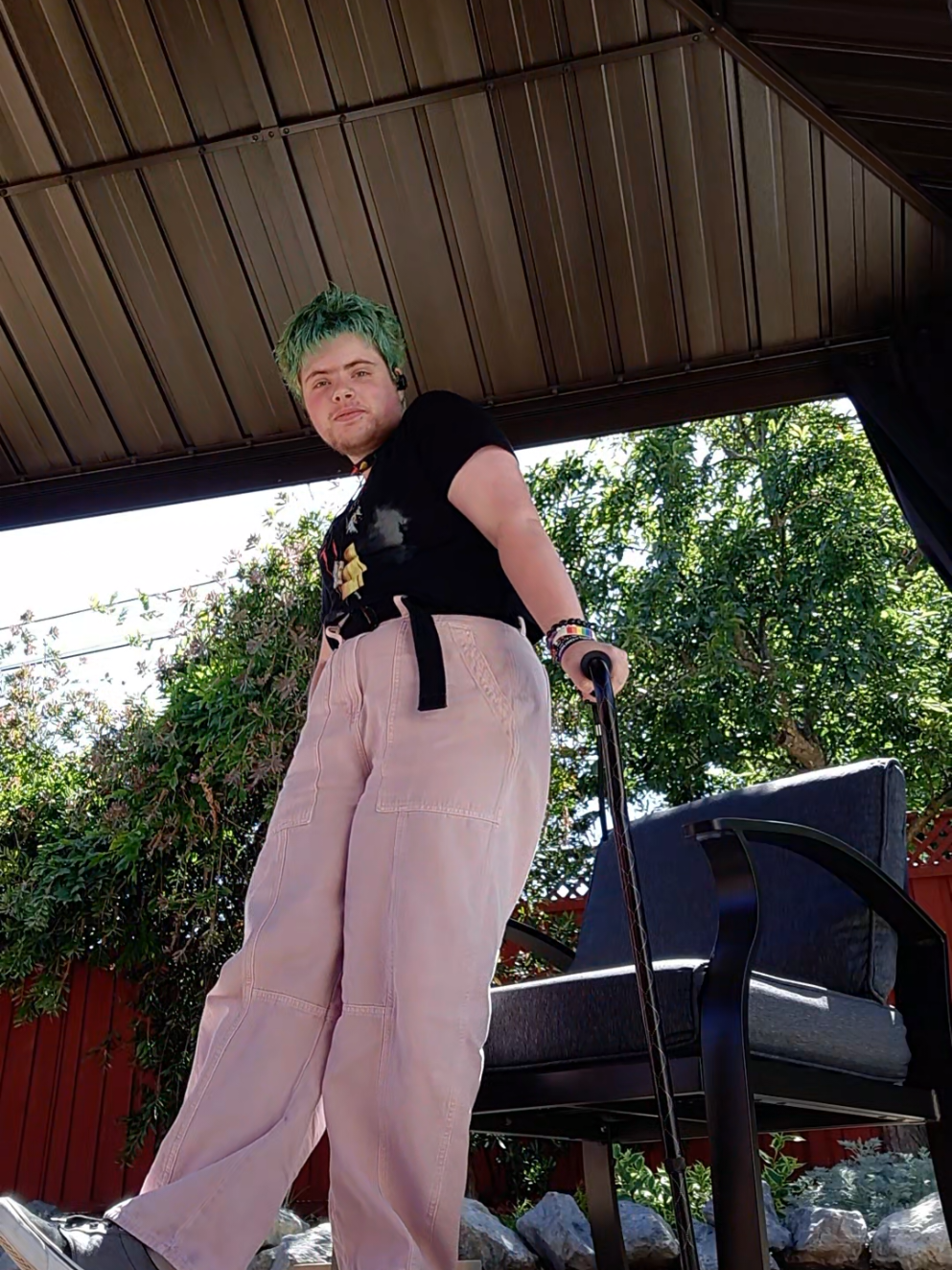 im so super normal #OOTD #alt #emo #punk #disabled #caneuser #disabilitypride 