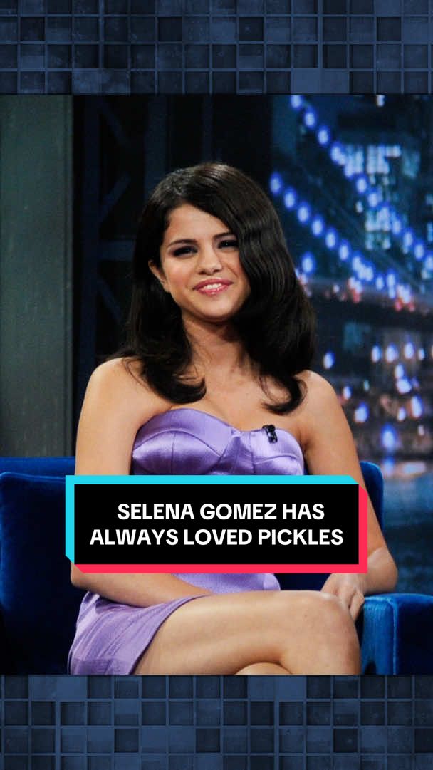 @Selena Gomez has always loved pickles 💚 #FallonTonight #TonightShow #SelenaGomez #JimmyFallon  Original Air Date: 07/21/2010 (Late Night with Jimmy Fallon)
