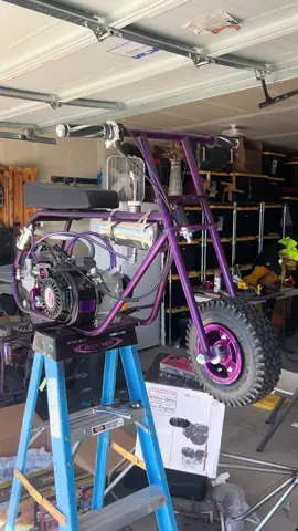 ITS DONE #purpleslugg #builtnotbought #212predator #fyppppppppppppppppppppppp #GTS #minibikebuild #drpepper #GTSminibikes #forsale 