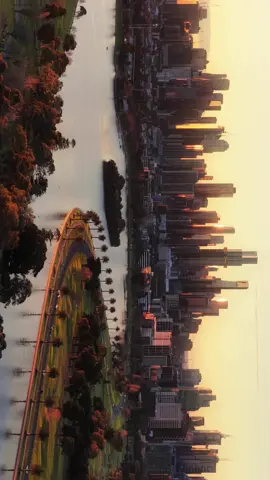 Golden hour views of Albert Park 📍Melbourne 🇦🇺 #melbourne #melbourneaustralia #aussie #australian #melbmoment #ilovemelbourne #melbournecity #dronevideo #droneshot #dji 