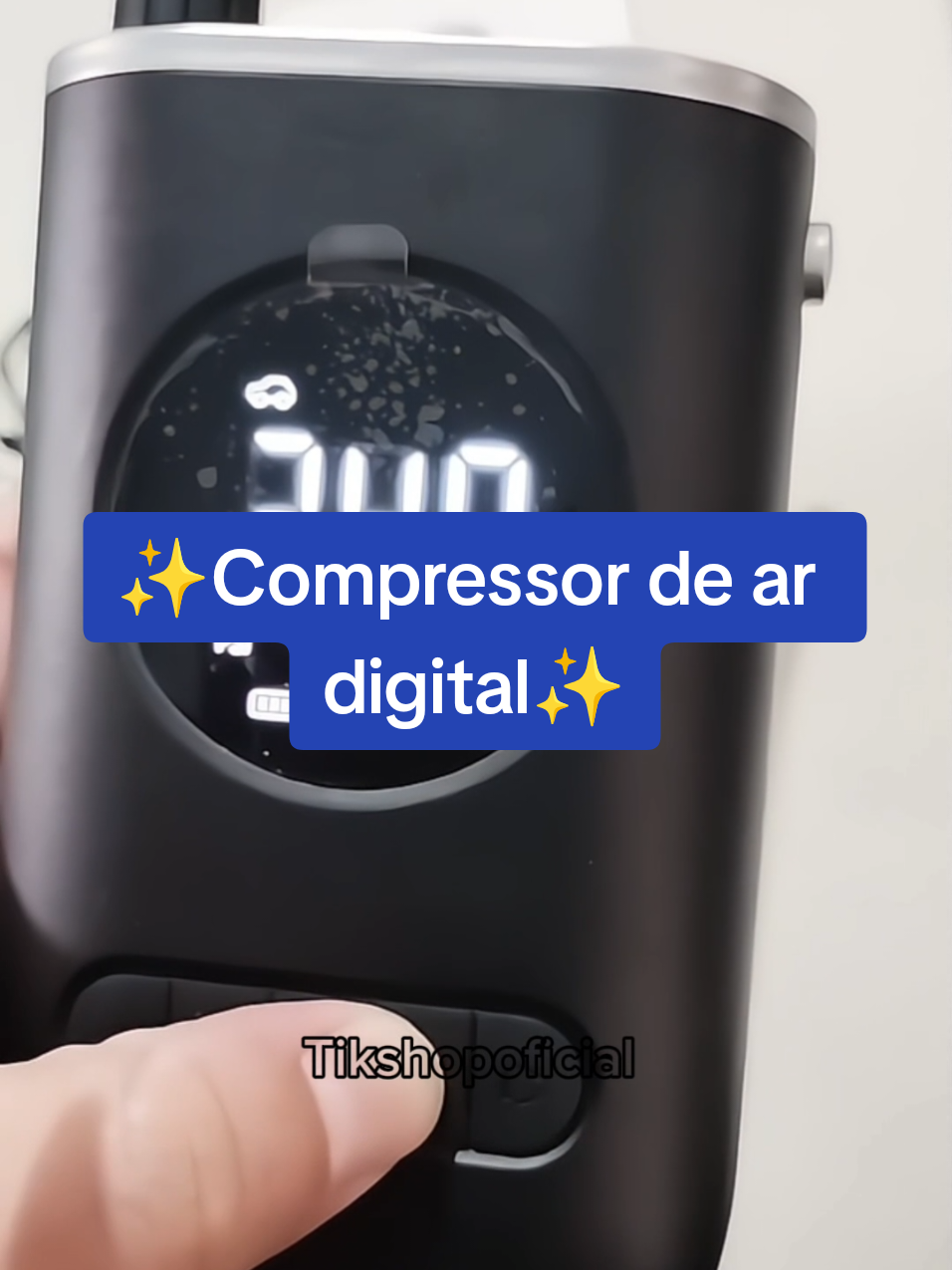 Compressor de ar digital recarregável... #copressor #digital #recarregavel #ar 