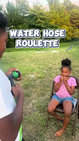 Water hose roulette 💦 #Summer #family #FamilyFun #gametime 