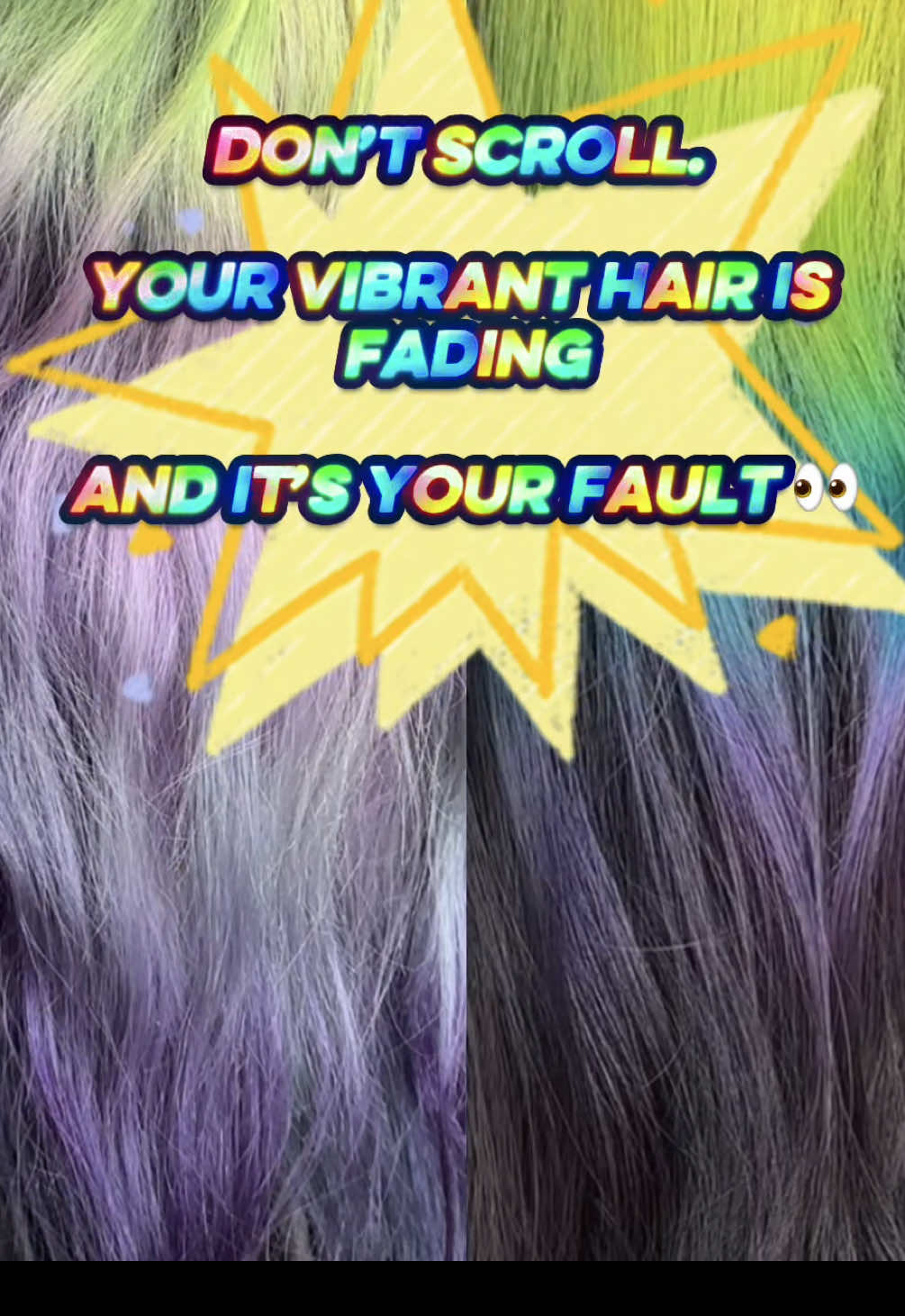 Vivid hair fading in days? It’s not the color. It’s the rinse. This is what stylists should actually be teaching you. Save this if no one ever showed you how to keep vivid hair vibrant for real 👁️‍🗨️ #howtomaintainvibranthair #haireducation #vividhaircare #altstylist #coldrinseonly #stylistsecrets #loudhairclub  
